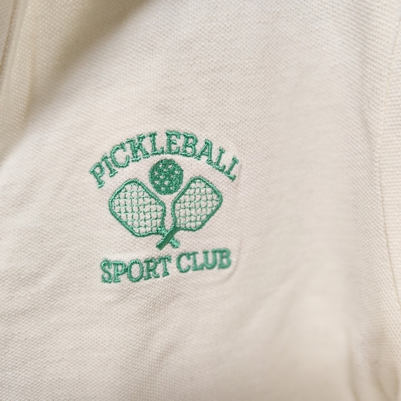 Pickleball Sport Club Semi Crop Shirt Top Sz Large New - Picture 3 of 6